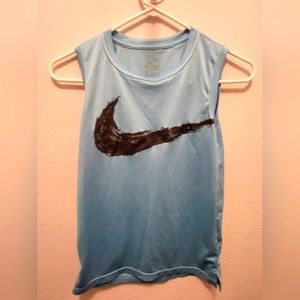 Blue Nike tank top
